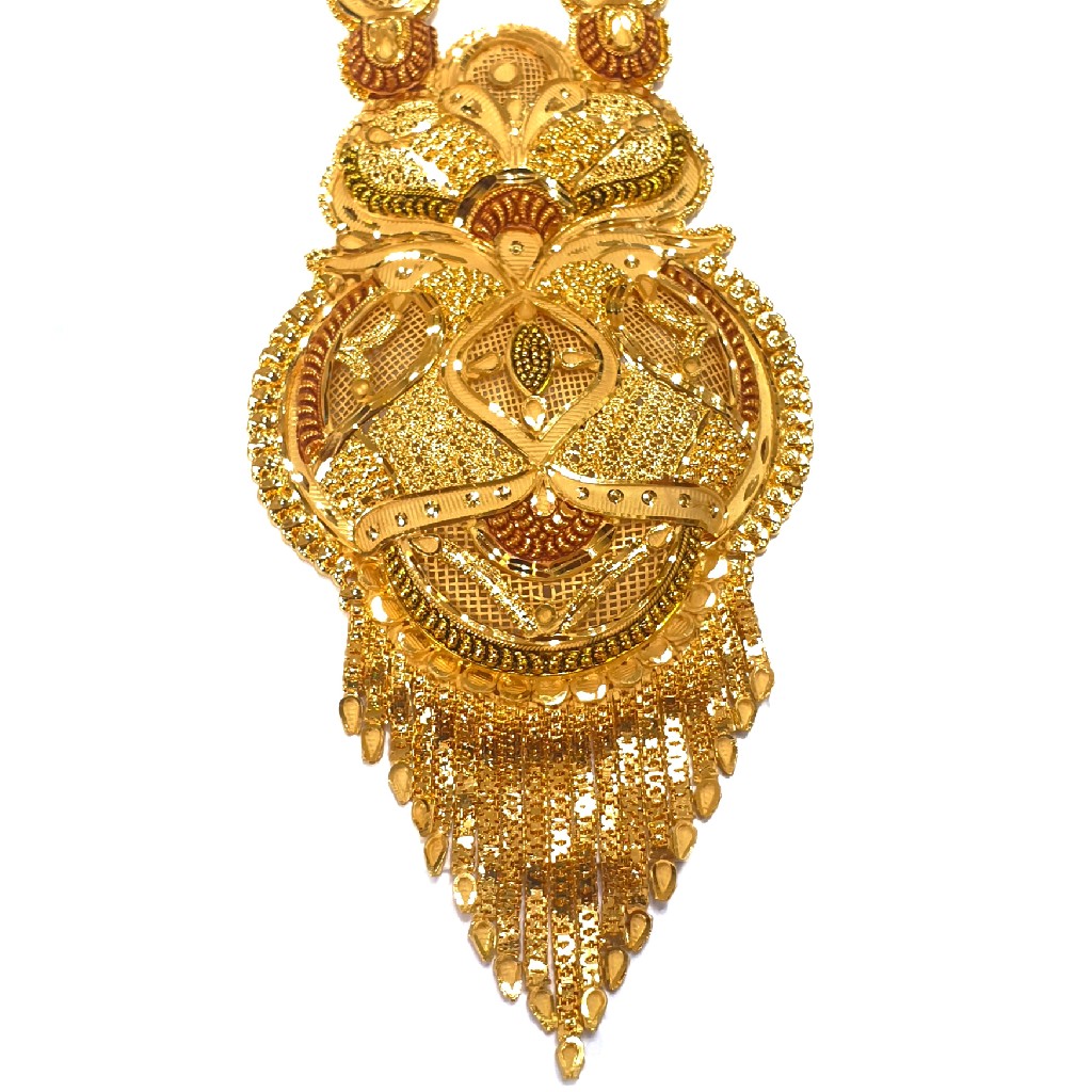 1 gram gold forming necklace set mga - gfn0035