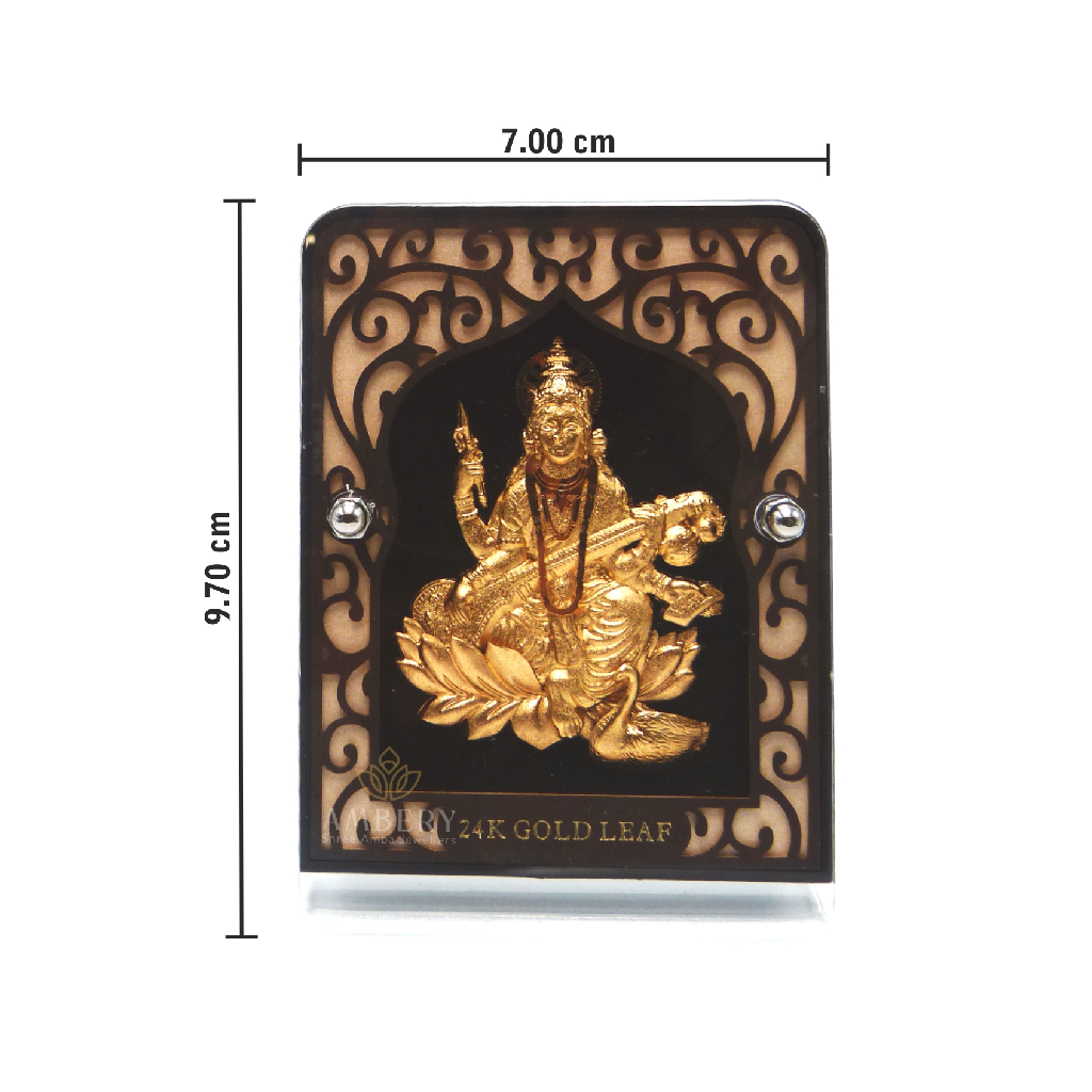 Saraswati Ma 24k Gold Leaf Frame