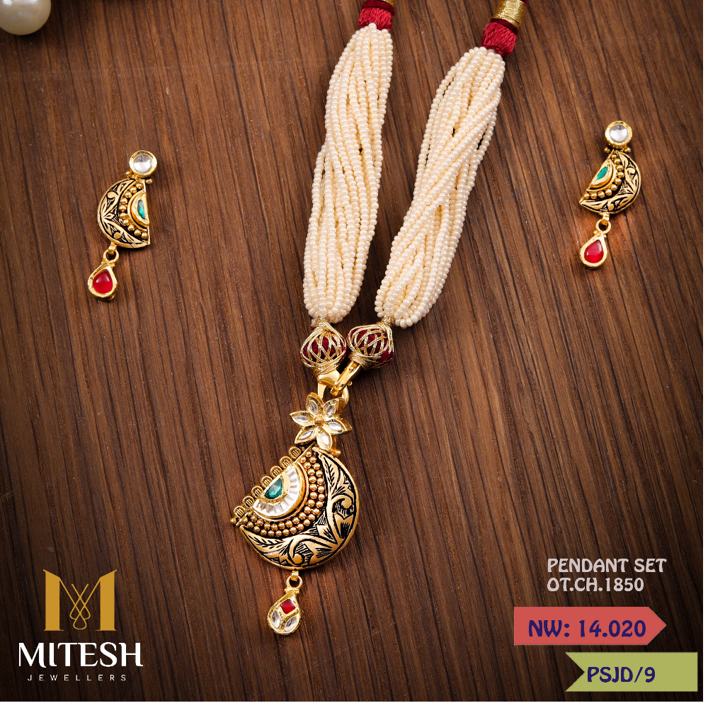 Buy quality 22K CLASSIC JADTAR SET in Deesa