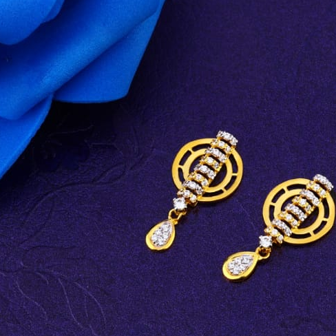 18KT Gold Hallmark Ladies Fancy Pendant Set FPS337