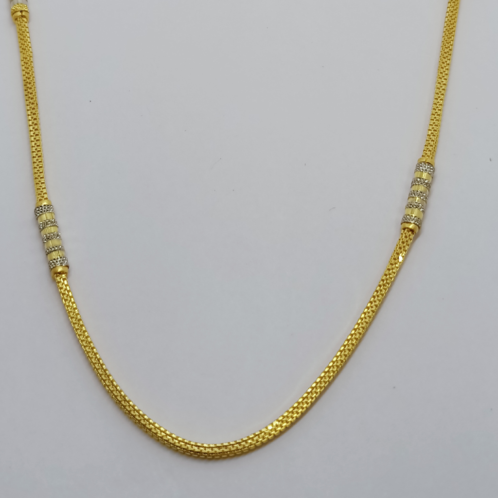 22k Plain fancy gold chain