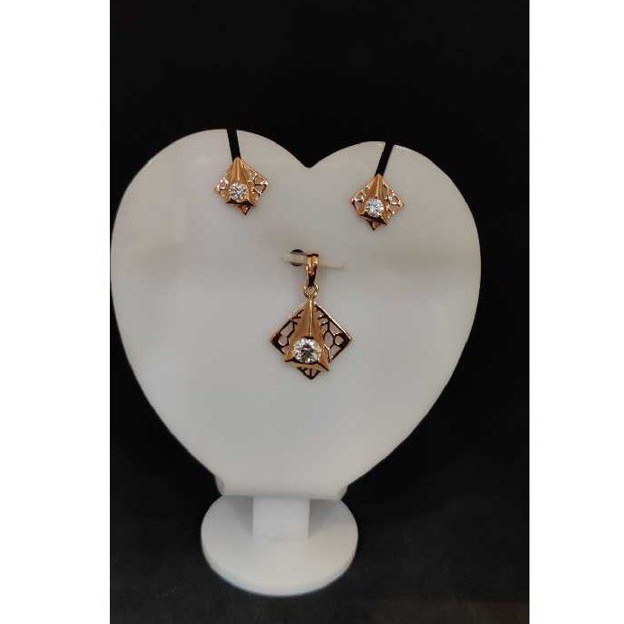 18k Rose Gold Pendant Set