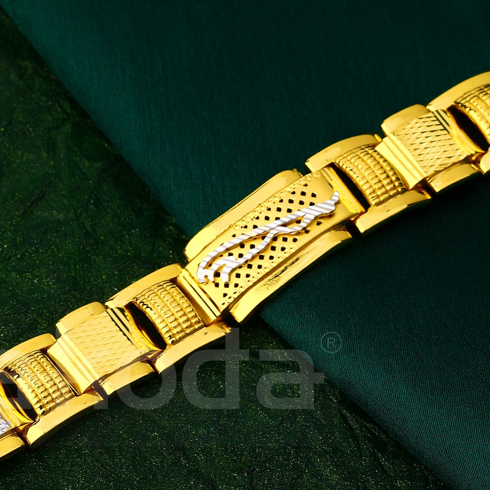 916 Gold  Gentlemen's Delicate Hallmark Casting Bracelet MCB139