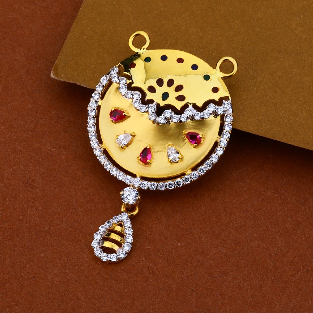 916 Gold Hallmark Mangalsutra Pendant MP116