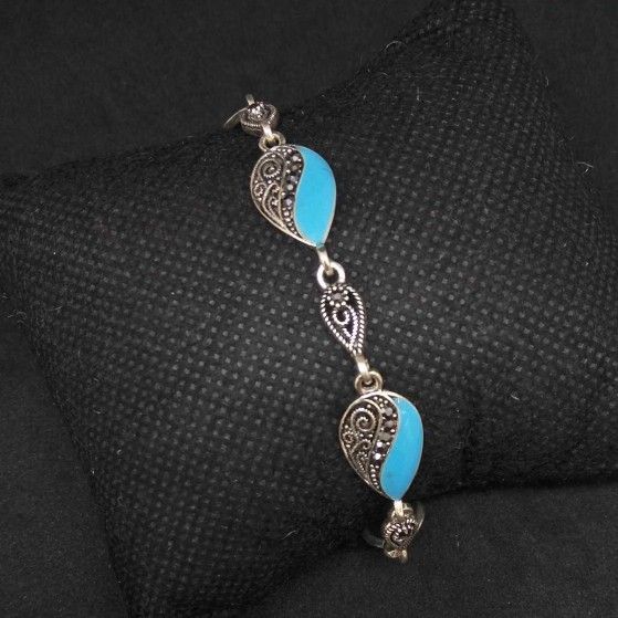 925 Sterling Silver Oxides Ladies Bracelet