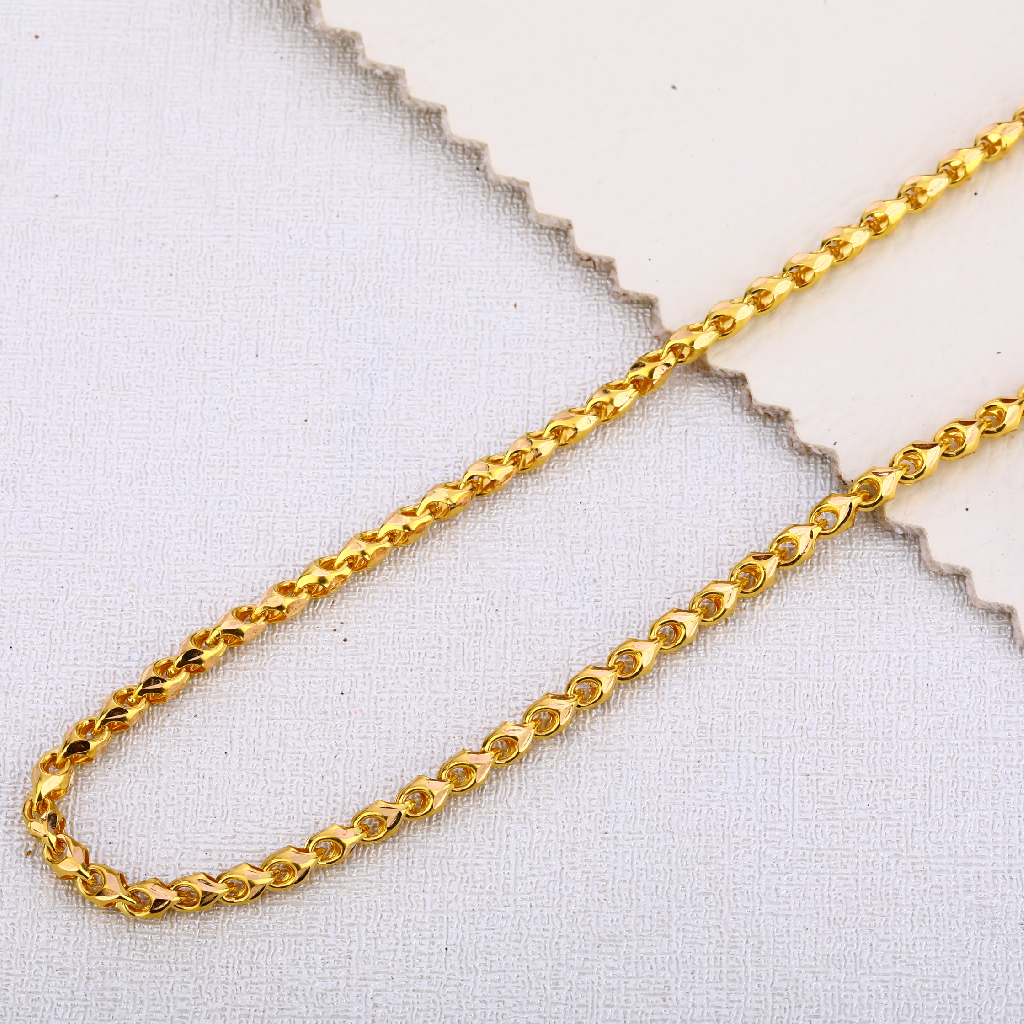 22KT Gold Mens Gorgeous Choco Chain MCH449