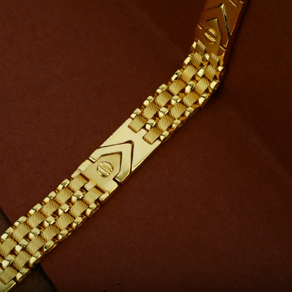 916 Gold Cz Plain Cartier Mens Bracelet-MCRB05
