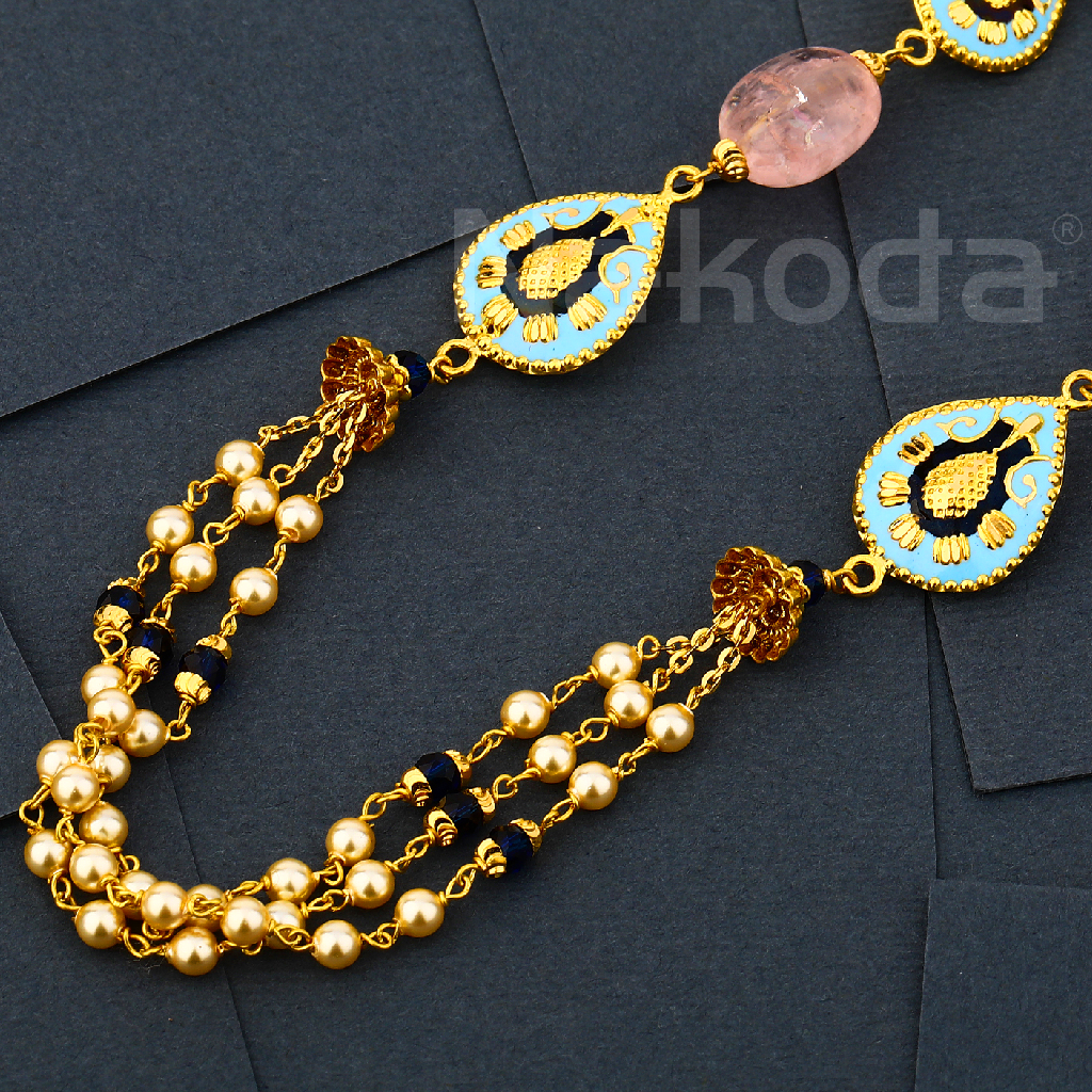 916 Gold Women's Hallmark Exclusive Antique Chain Mala AC305