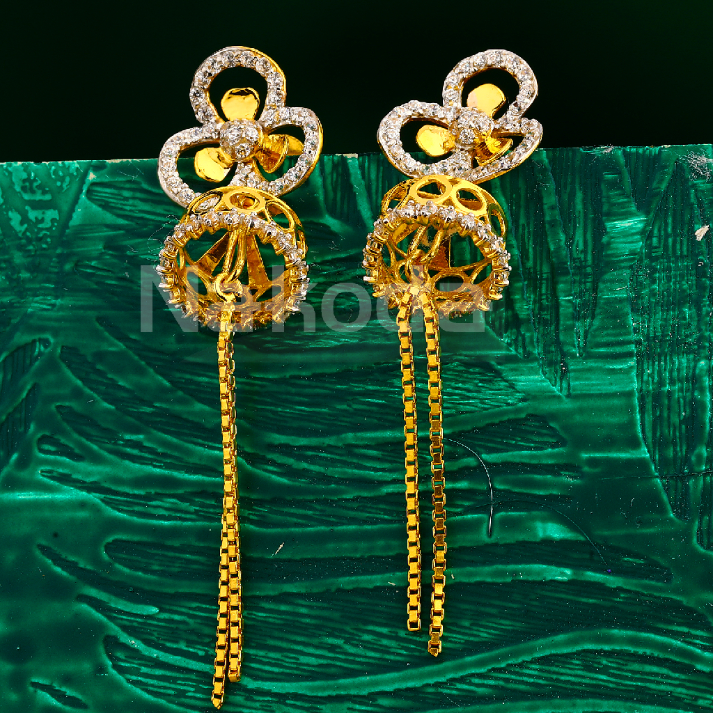22CT Gold Ladies Delicate  Jhummar Earring LJE428