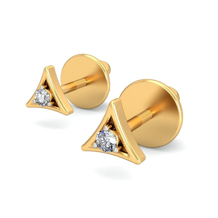 Solitaire Diamond Earrings For Women DT246  Gandaram Jewellers