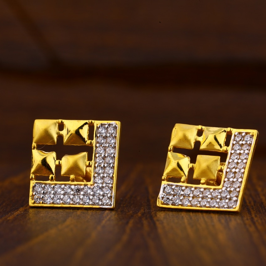 916 Gold Hallmark Delicate Ladies Tops Earrings LTE147