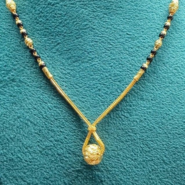 22crt Gold Fancy Mangalsutra Chain