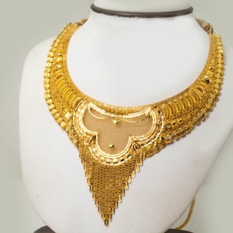 916 gold fancy design necklace