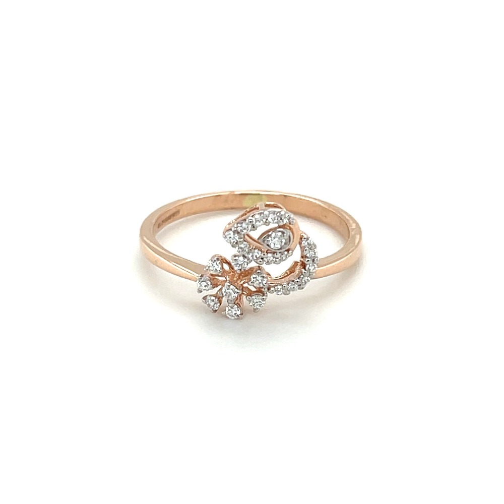 Ancient Gold Jewelers | 14k White & Rose Gold Engagement Ring with 24  accent diamonds