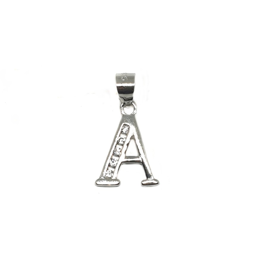 925 Sterling Silver Alphabet (Letter A) Pendant MGA - PDS0132