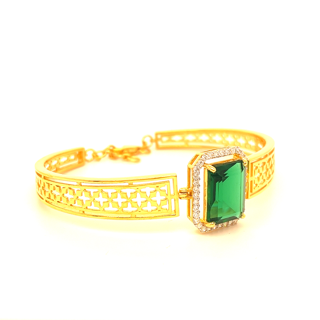 Royal green stone Jali Bracelet