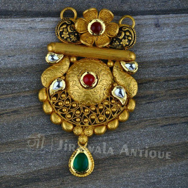 Buy quality Antique jadtar 916 kundan 