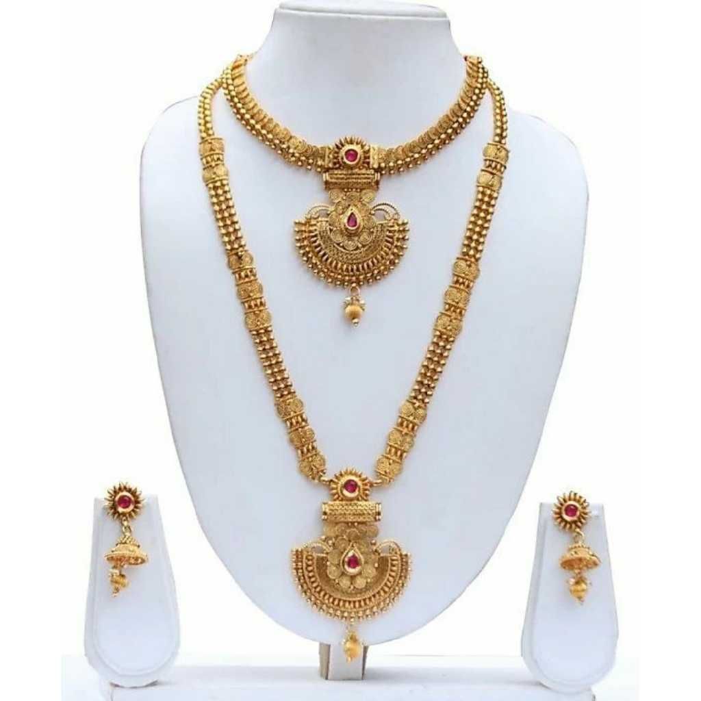 22kt Gold Ethnic Necklace Set