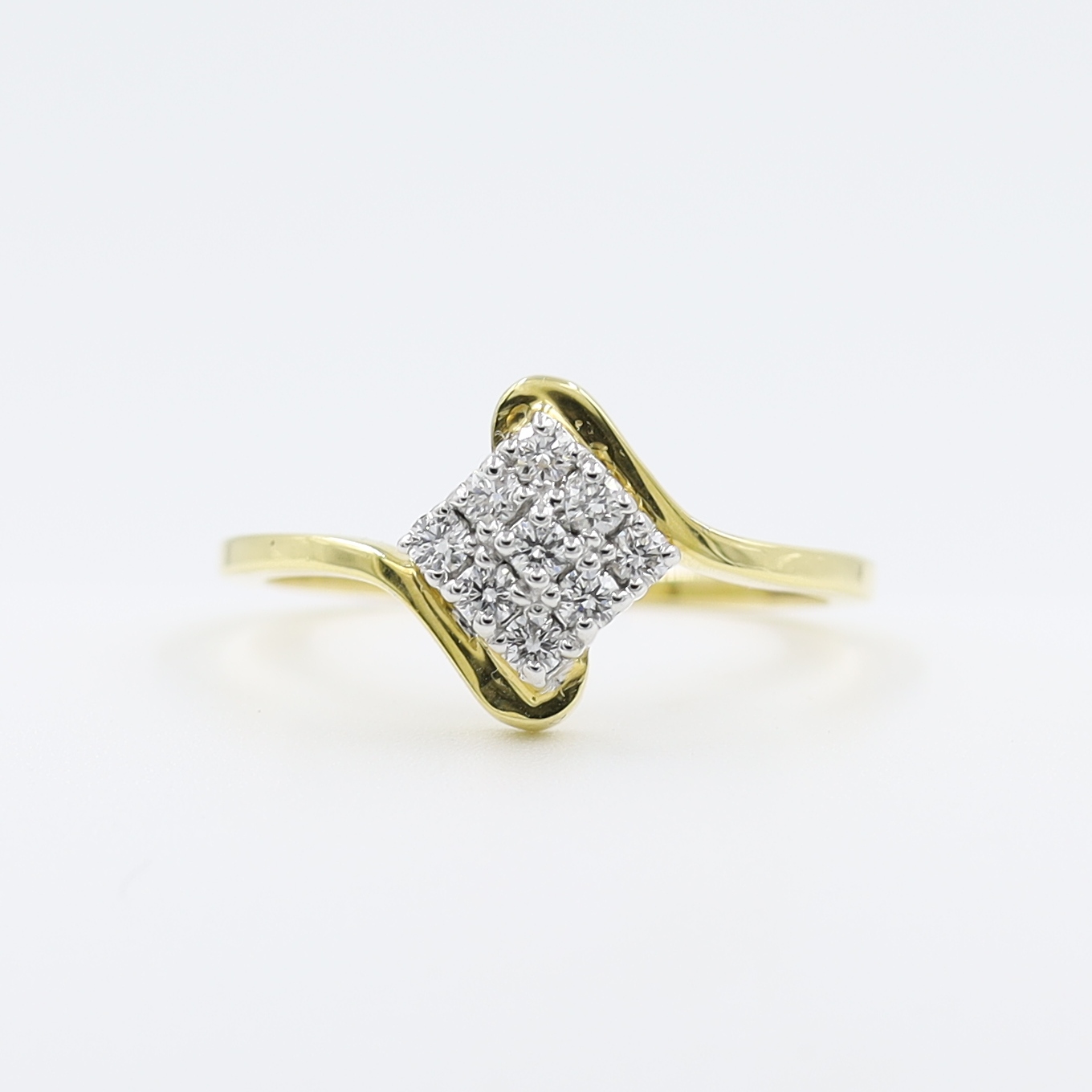 14kt Yellow Gold Fancy Diamond Ring