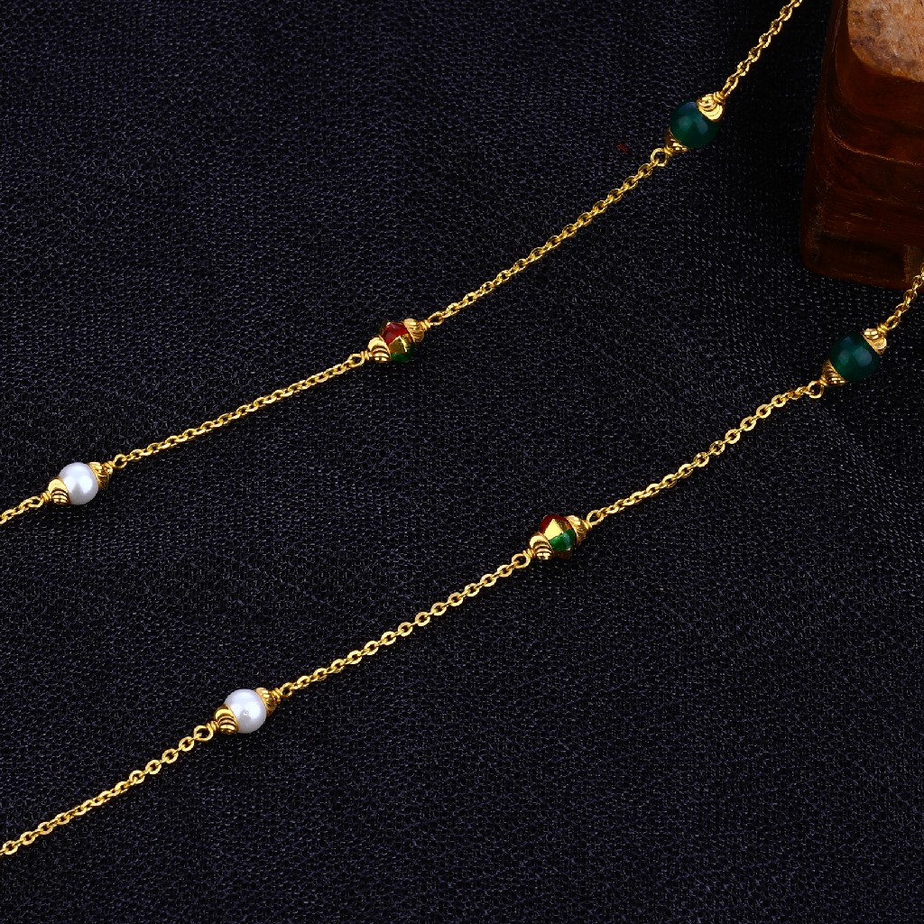 Ladies 22K Delicate Single Layer Moti ChainMala-AC103