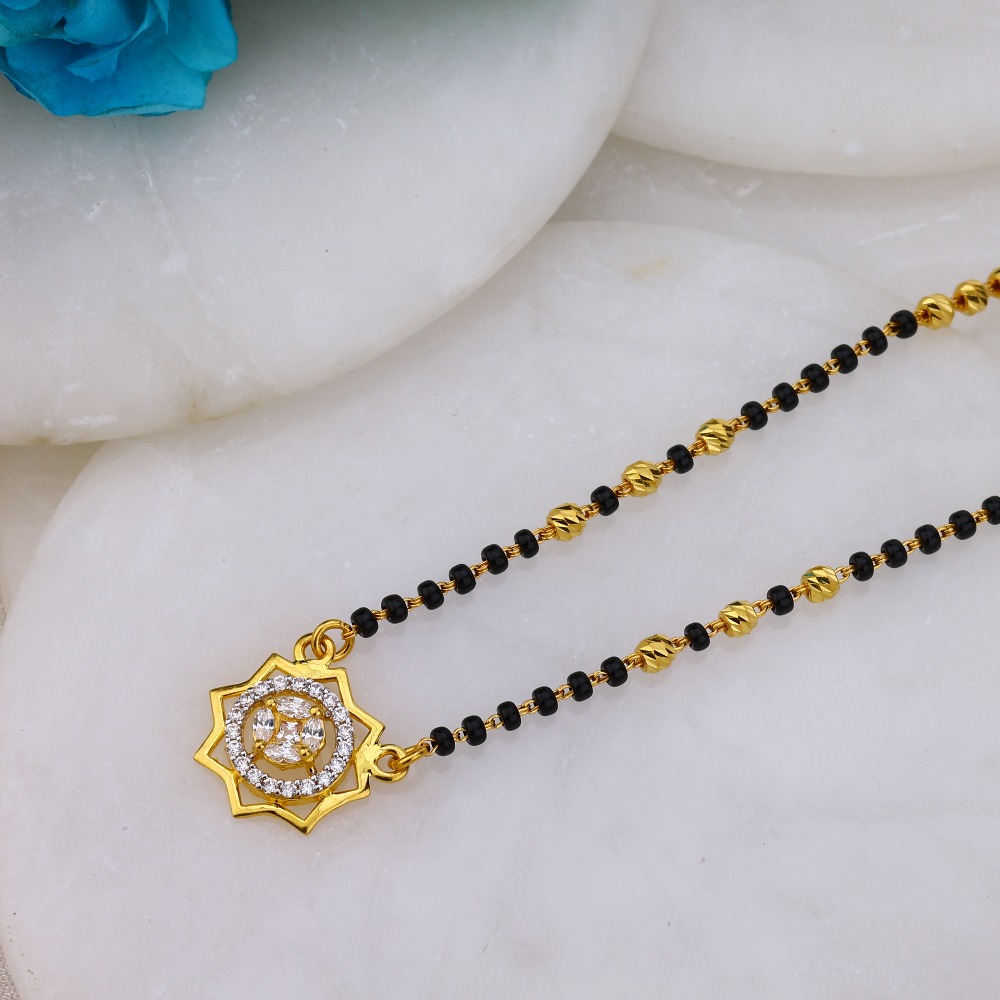 simple daily wear gold mangalsutra