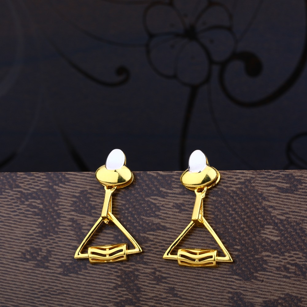 Ladies 22K Gold Casting Fancy Earring -LPE47