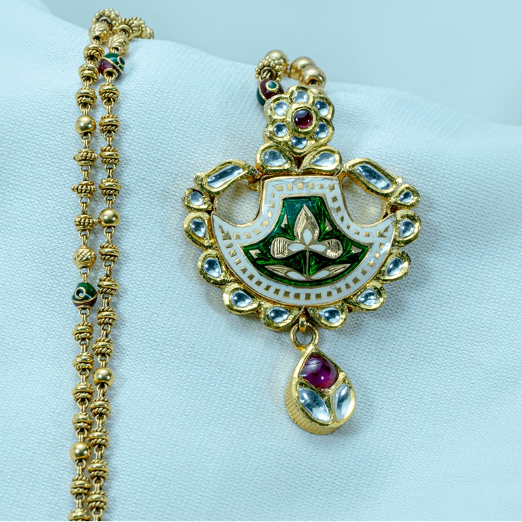 916 Gold Antique Necklace Set MM-156