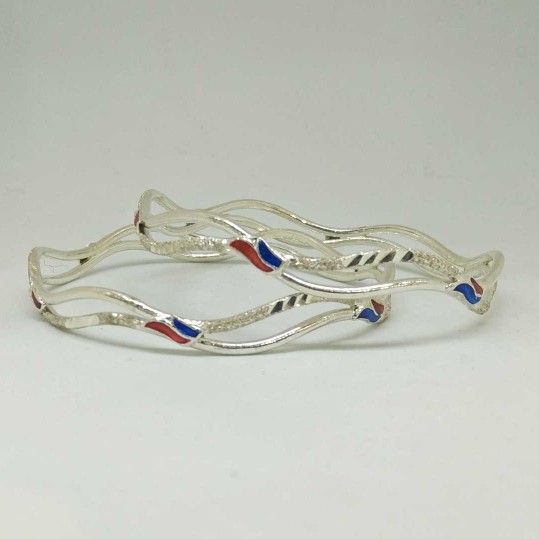 925 sterling silver fancy bangle