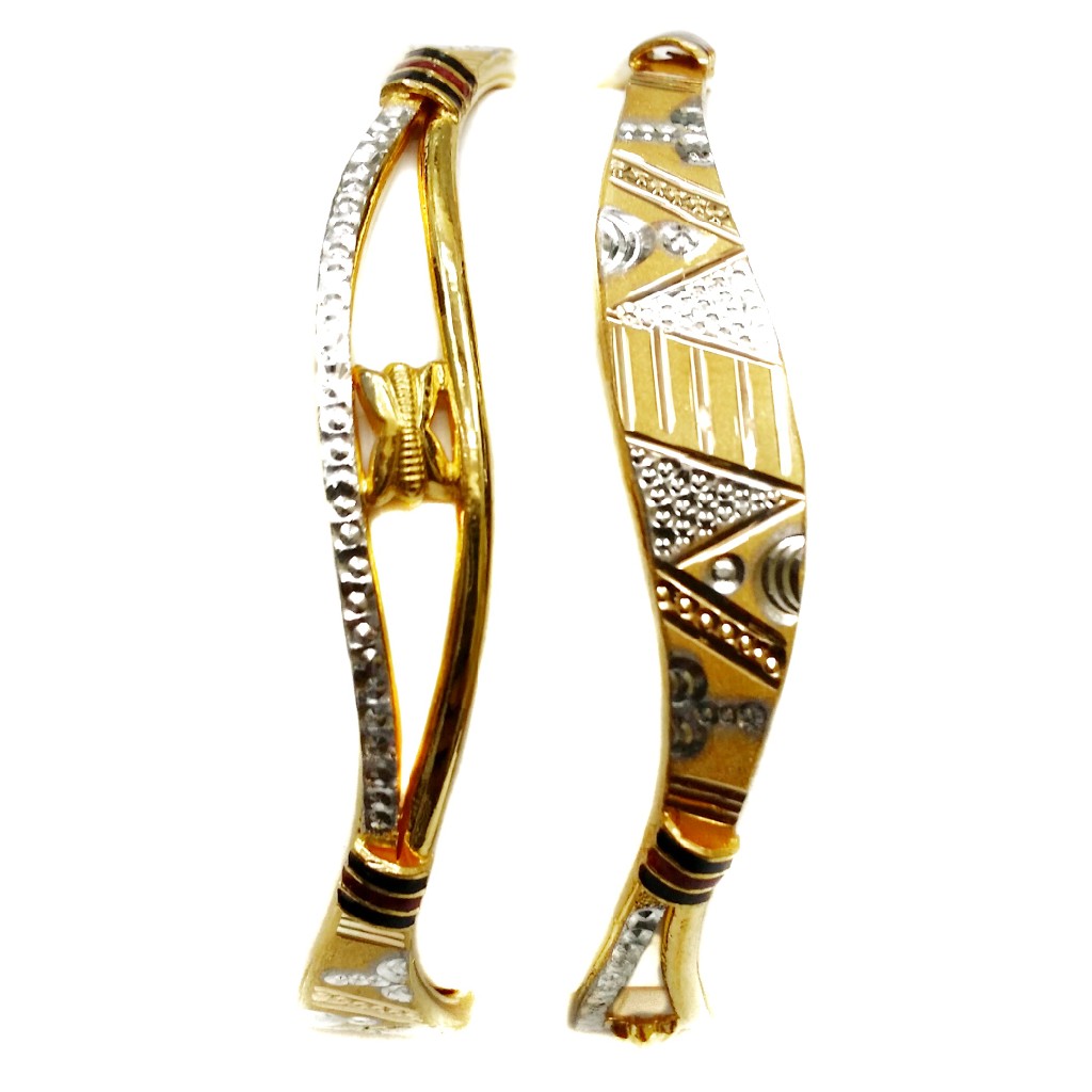 916 Gold Copper Kadli Bangles MGA - GK042