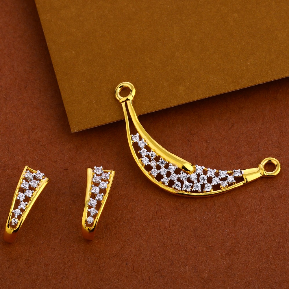 22kt Gold Hallmark Mangalsutra Pendant Set MP234