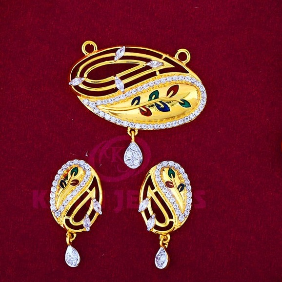 916 Gold Mangalsutra Pendal with Butti MSP-008