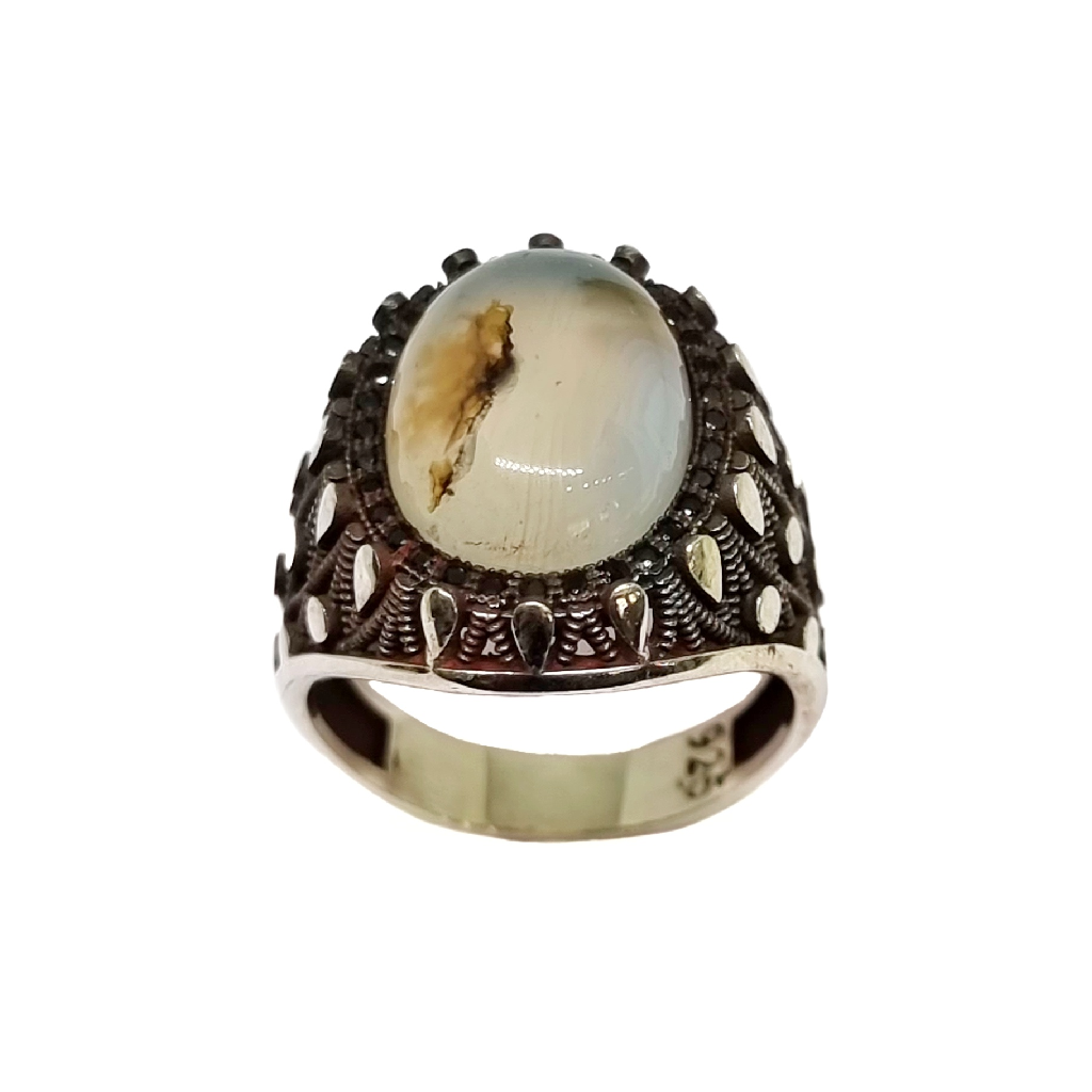 925 Sterling Silver Designer Gents Ring MGA - GRS2508