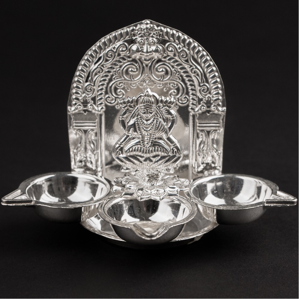 Silver Kamakshi Deepam