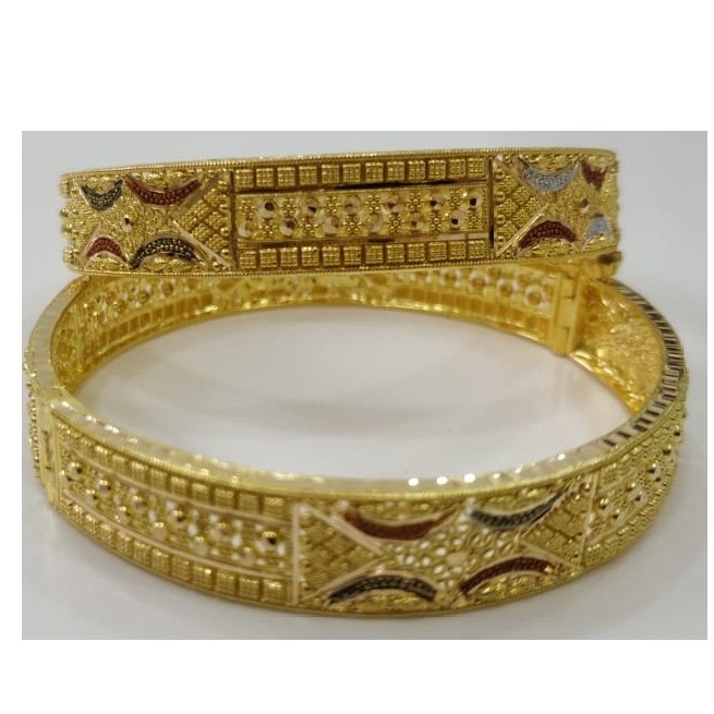 22kt calcutta designer gold bangles