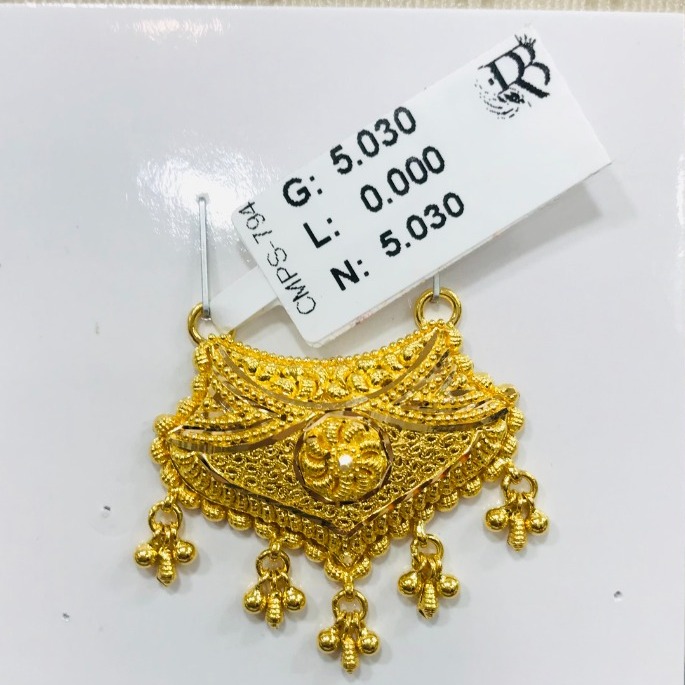 22 carat gold fancy mangalsutra RH-MN767