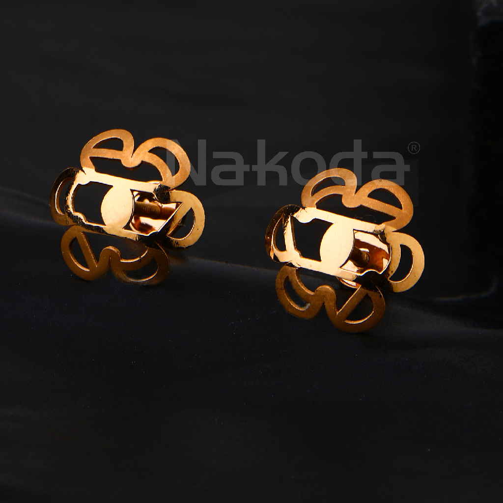 750 Rose Gold Women's Gorgeous Hallmark Earring RE255