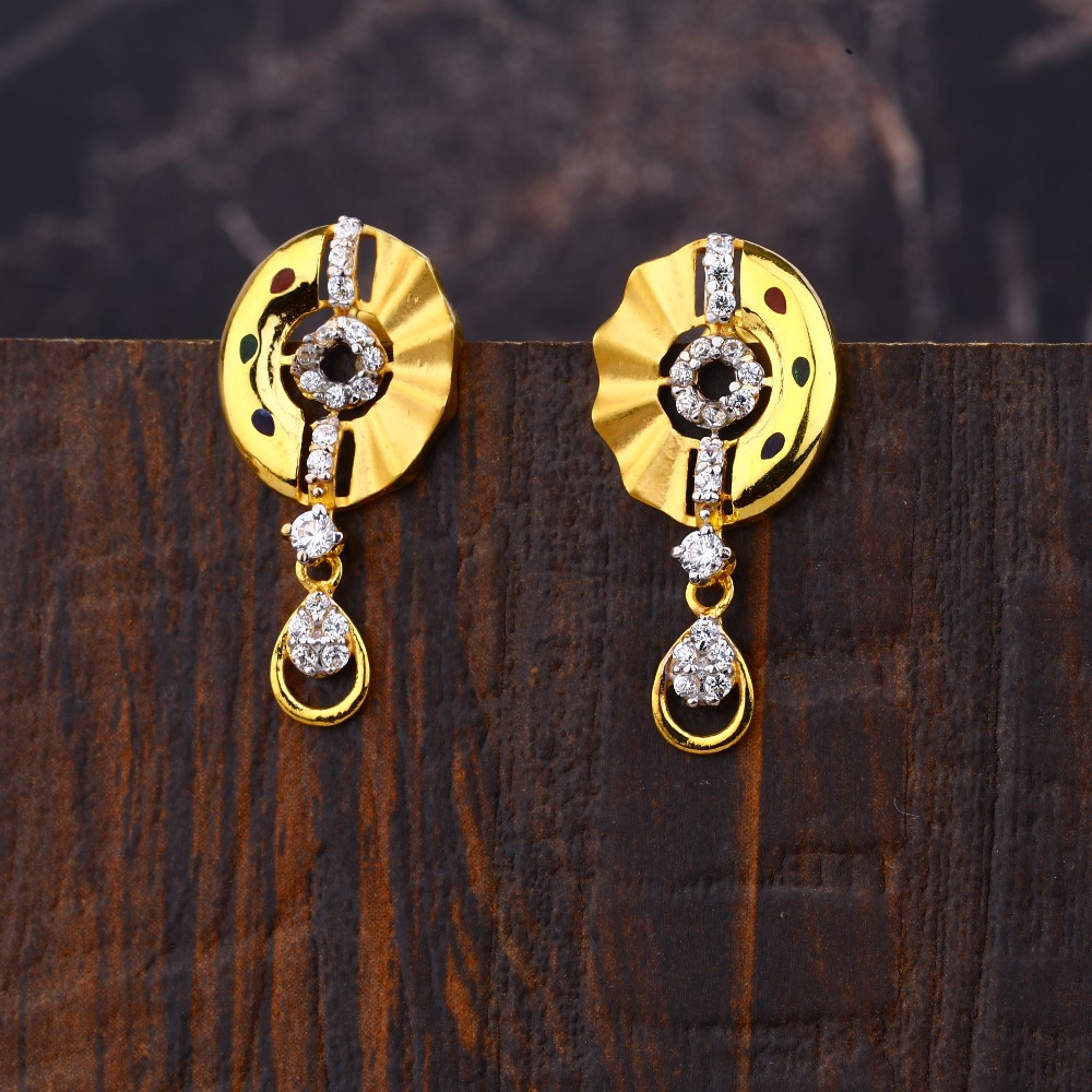 Ladies 916 Gold Fancy Designer Earring -LFE210