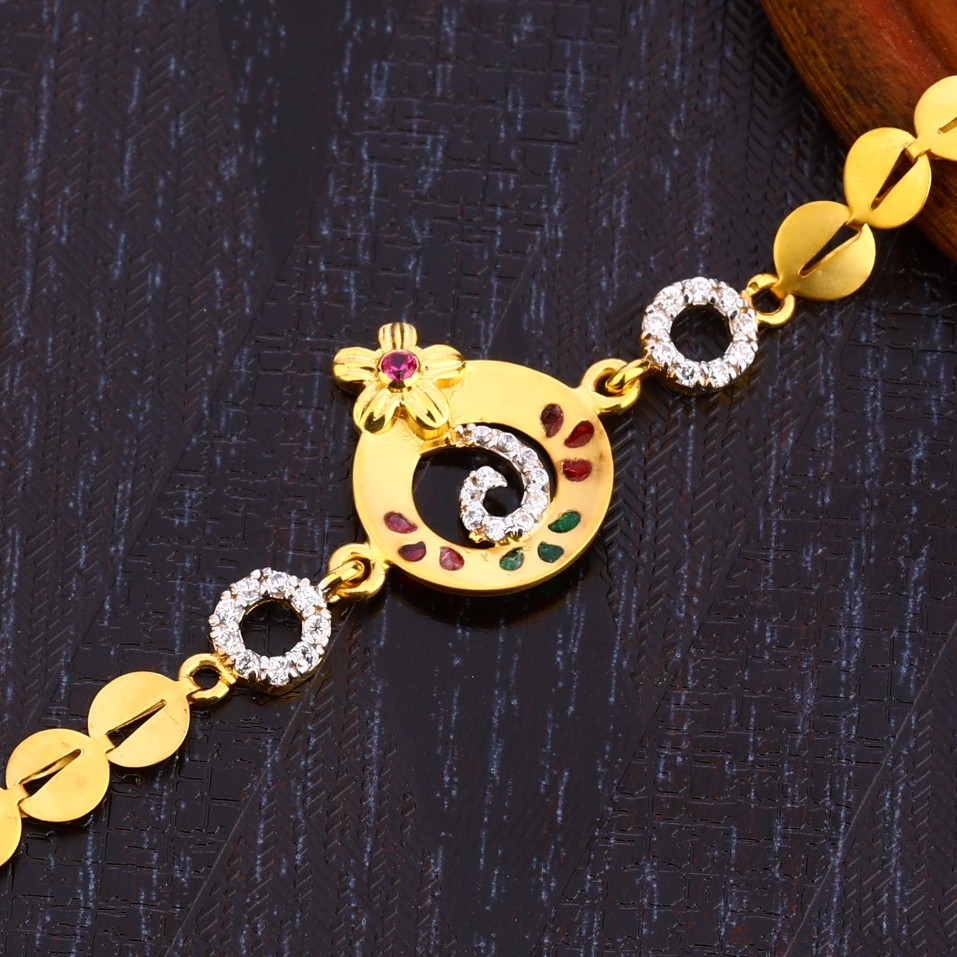 22CT Gold Classic Ladies Bracelet LB308