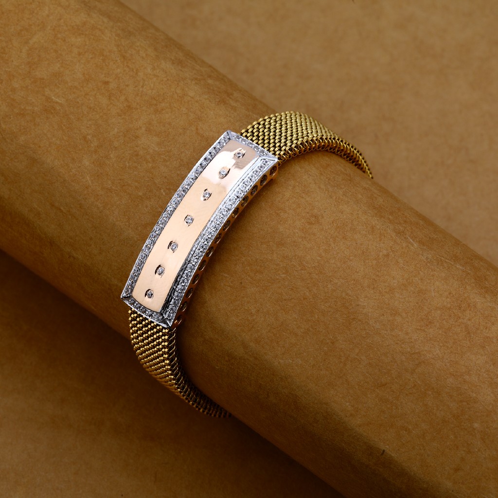 Buy quality Rose Gold Leather Kada-MLB73 in Ahmedabad