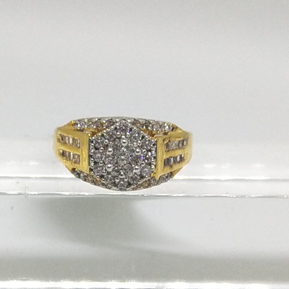 22K diamond studded ring