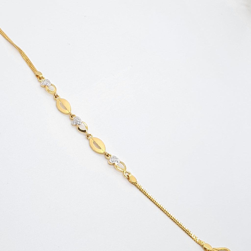 Gold 22.k Met Design Ladies Bracelet