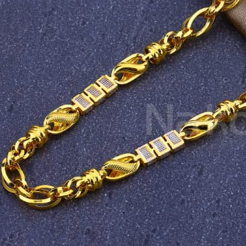 916 Mens Gold CZ Hallmark Gorgeous Chain MCH870