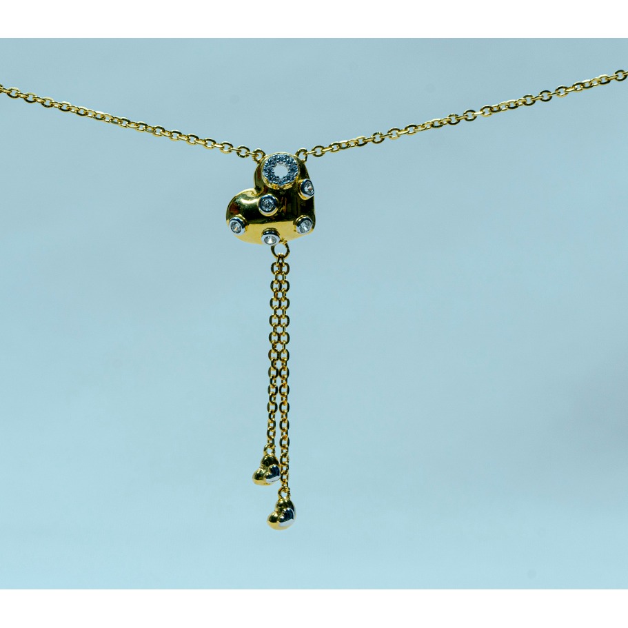 gold Heart Design necklace Set DK1-39