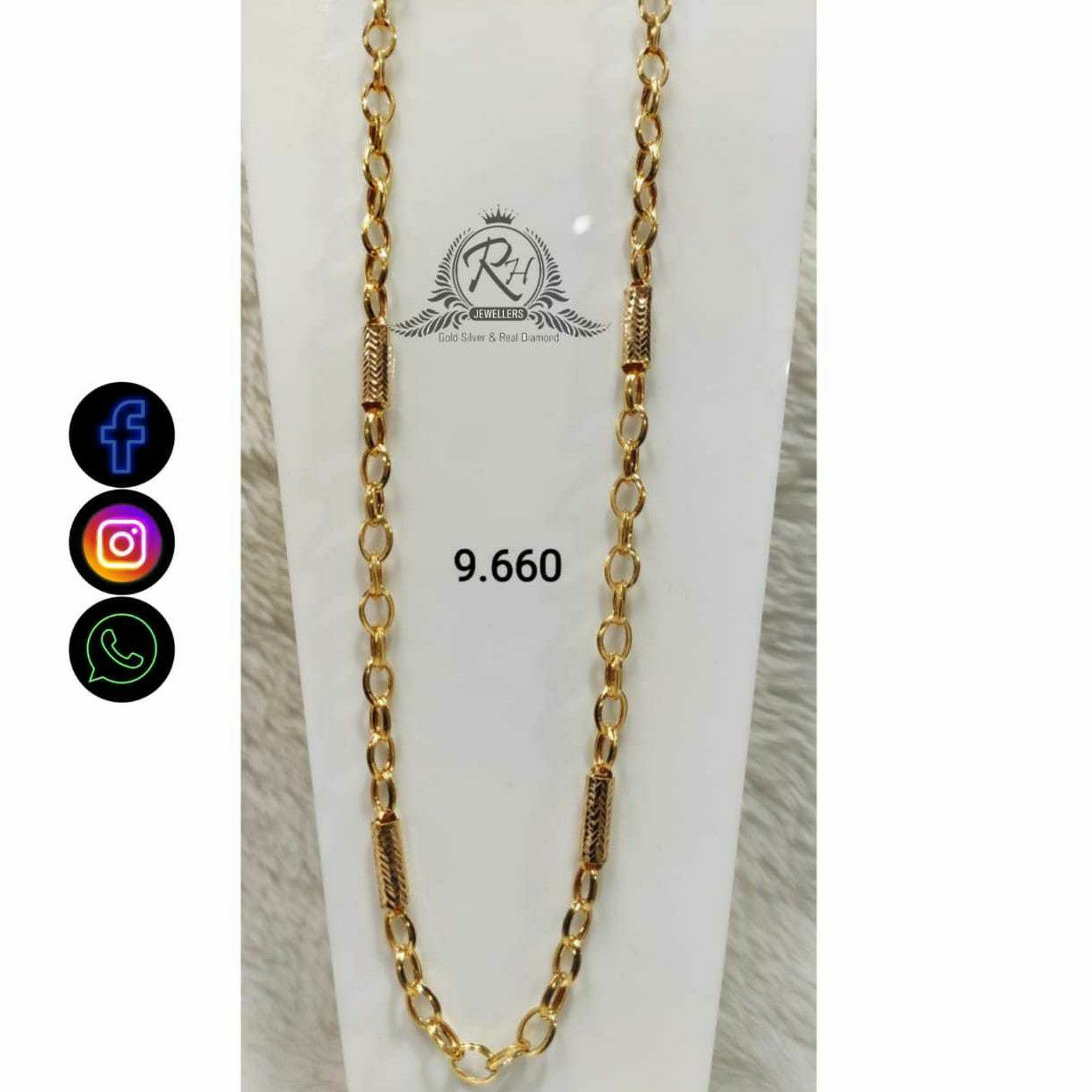 Buy quality 22 Carat Gold Gents Chain RH-CH775 in Ahmedabad