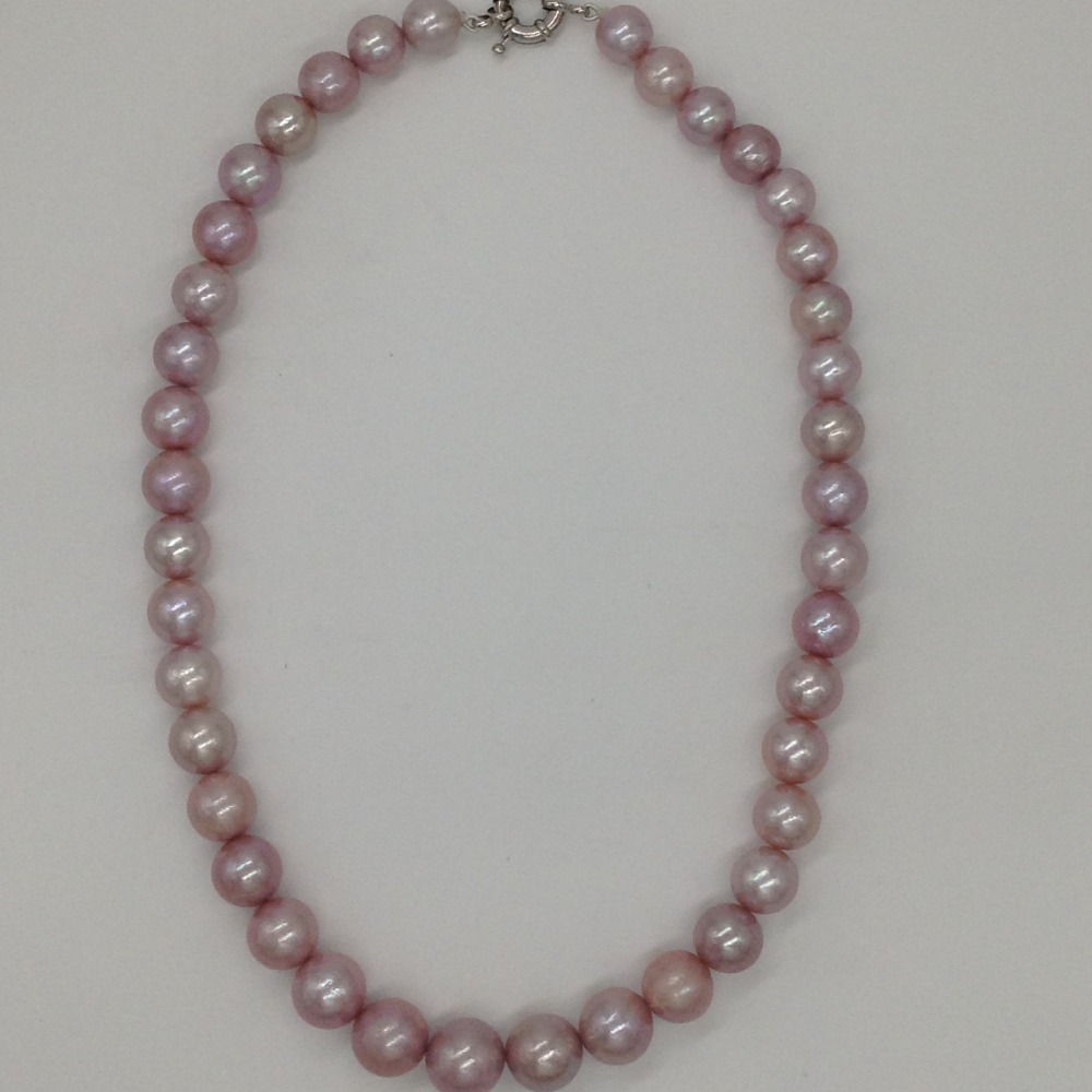 pink adison round pearls single layer mala jpm0335