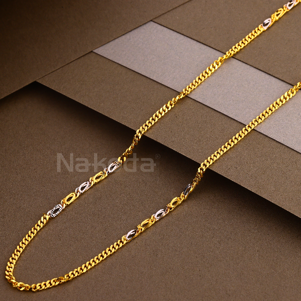 916 Gold Men's Fancy Hallmark choco Chain MCH13