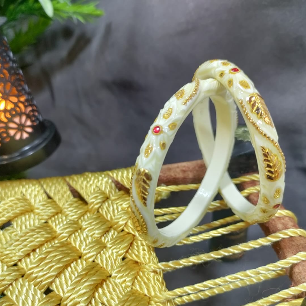 22kt Elegant 2pis gold plastic bangle