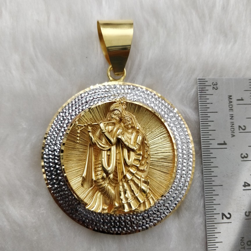 Antique Radhakrishnan 916 Gold Gent's pendant