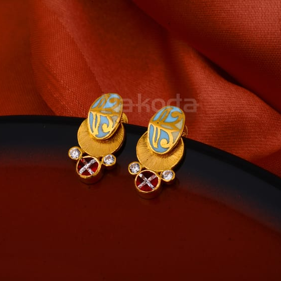 916 Gold CZ Exclusive Ladies Antique Earring LAE21