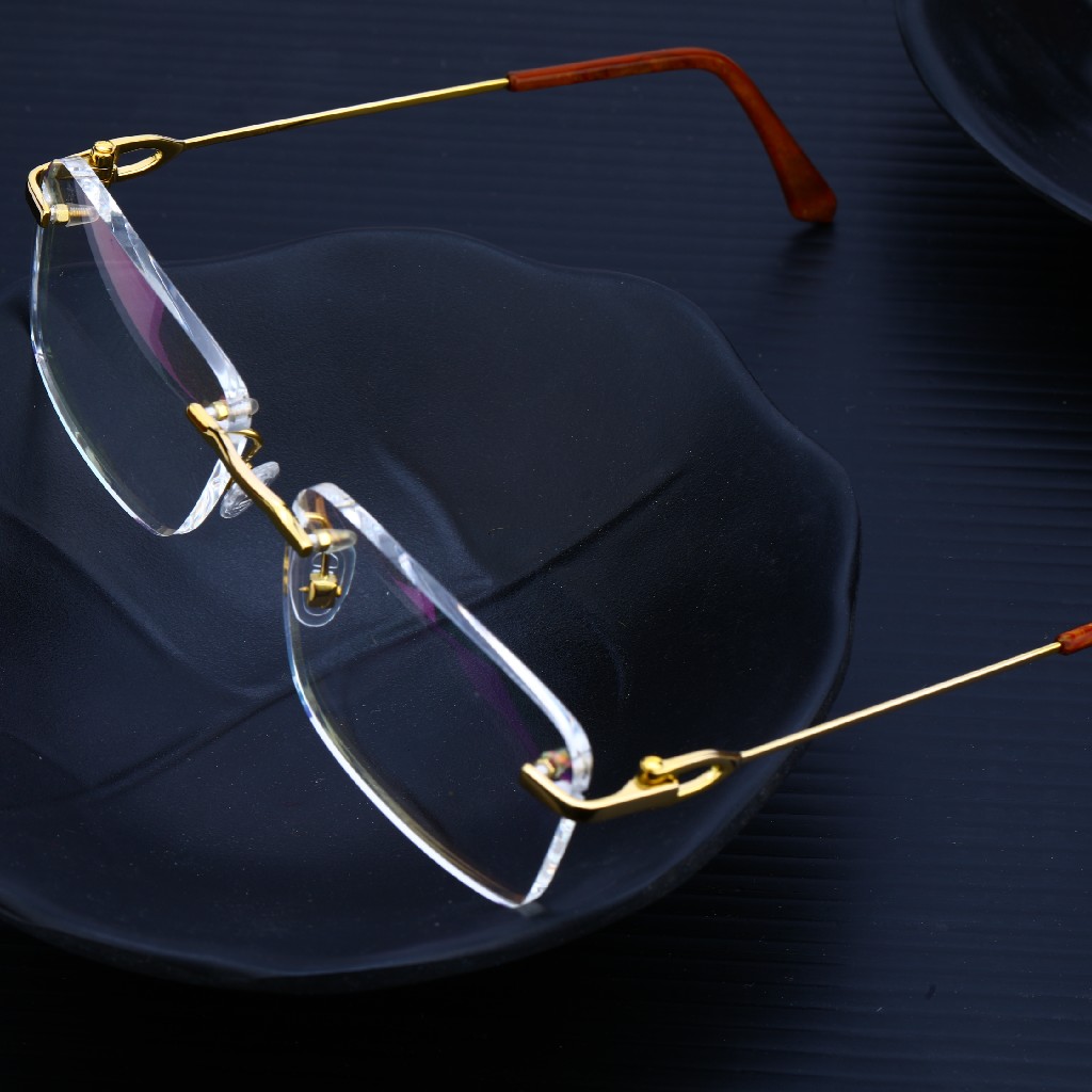 Gold Mens Cz Spectacles-S11